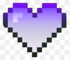 Purple Heart Pixel Tumblr Emoji Kawaii - Art