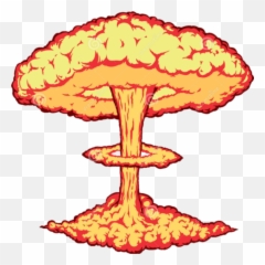 Trending Nuclear Stickers - Transparent Background Explosion Clipart Emoji