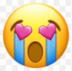 Emoji Cry Heart Yellow Pixle22 -