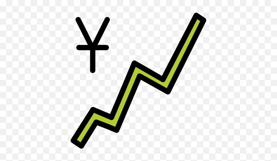 Chart With Upwards Trend And Yen Sign - Clip Art Emoji,Chart Emoji