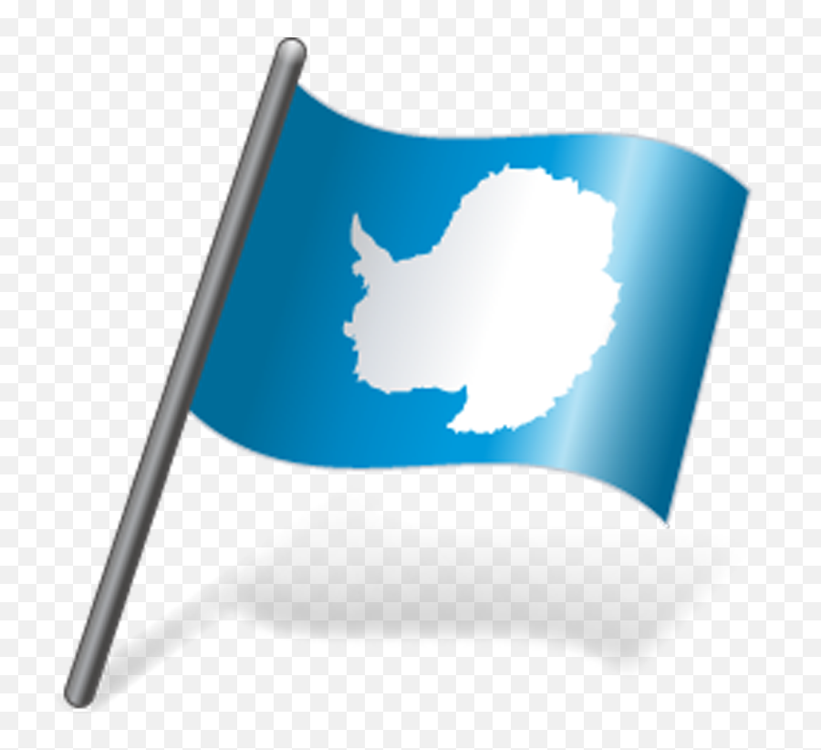 Animation Factory Essential Collection - Blue Flag White Land Emoji,Antarctica Flag Emoji