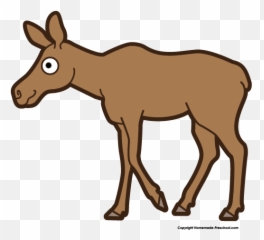 Cartoon Clipart Moose - Art Emoji