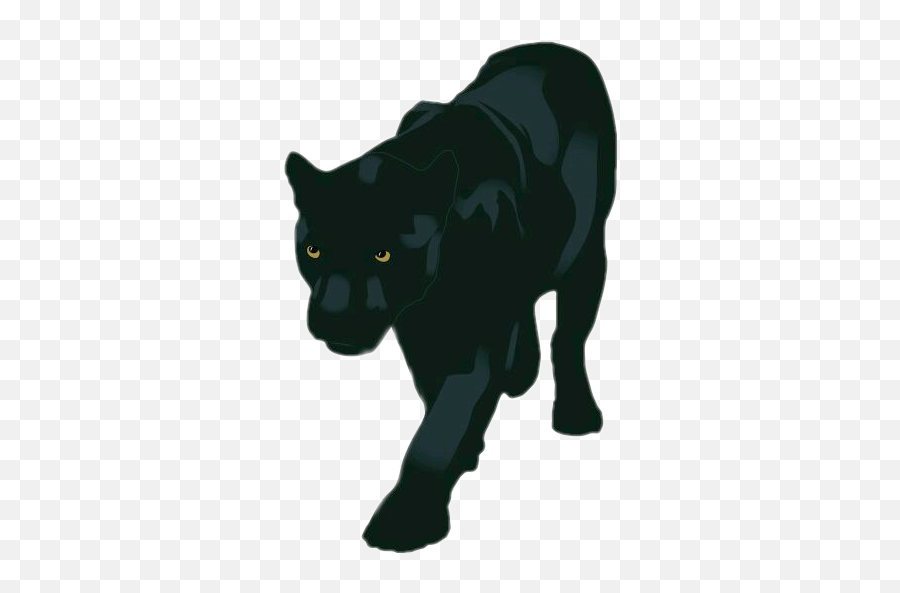 Panther Black Sticker - Animal Black Panther Clipart Emoji,Panther Emoji