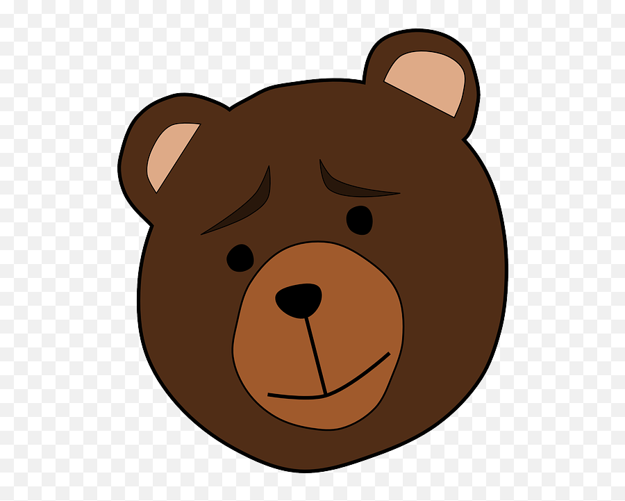 Free Photo Face Bear Sad Teddy - Max Pixel Cartoon Drawing Of Bear Face Emoji,Concerned Face Emoji