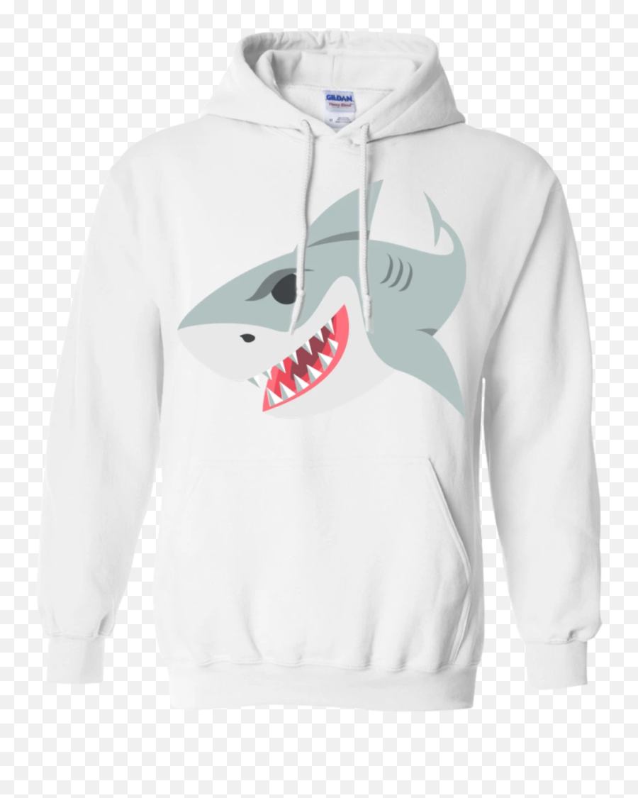 Shark Emoji Hoodie - Pull Je Peux Pas J Ai Eva,Shark Emoji Text
