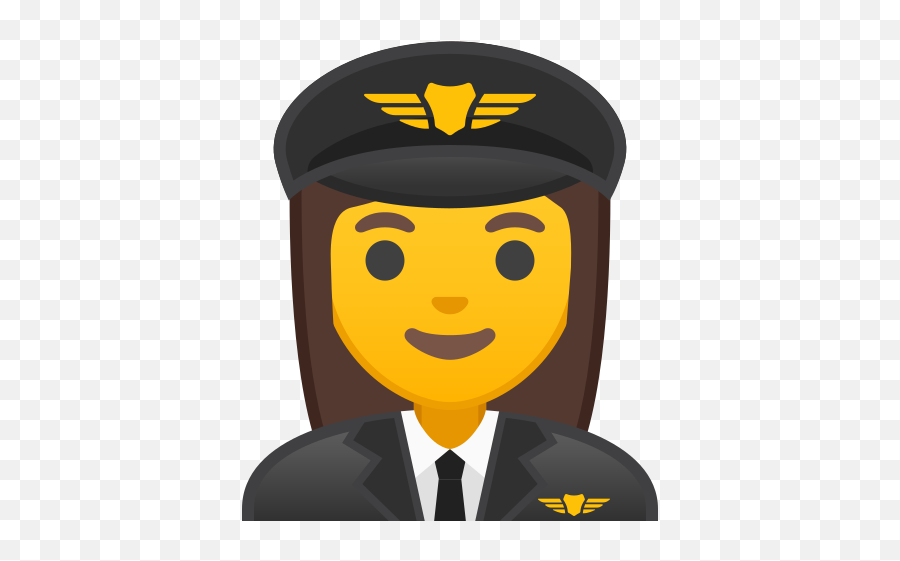Woman Pilot Emoji - Pilot Emoji,Air Force Emoji