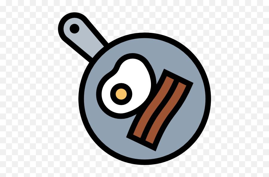 Pan Icon At Getdrawings - Eggs And Bacon Silhouette Emoji,Frying Pan Emoji
