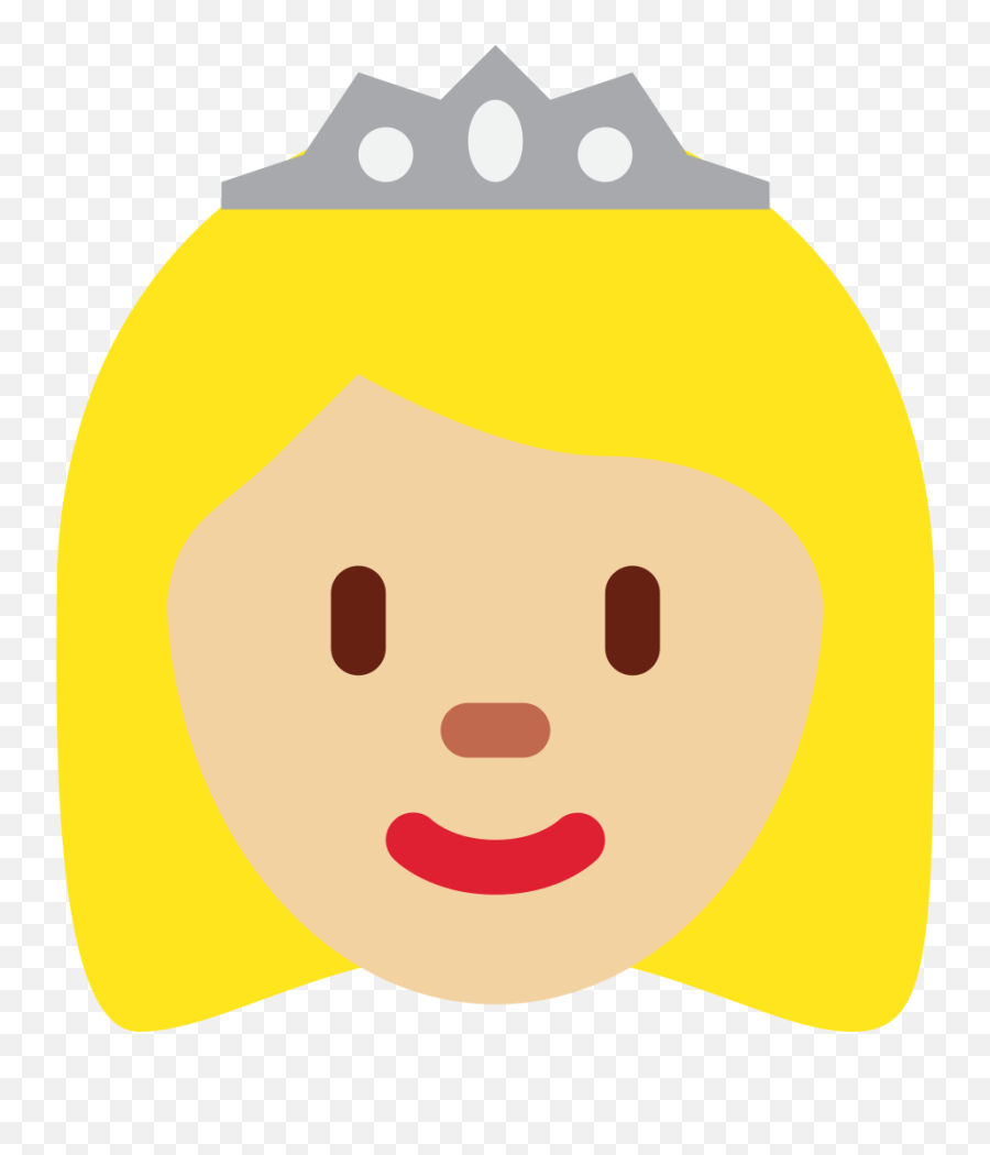 Twemoji2 1f478 - Clip Art Face Emoji,Blob Cat Emoji