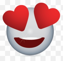 Create Free Heart Eyes Emoji Logo Online Logos Maker - Emoticon Png