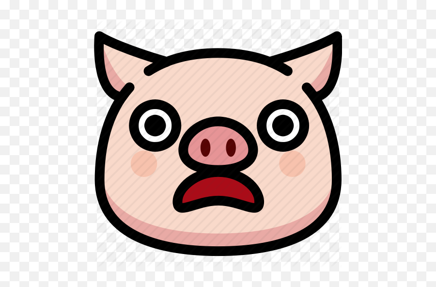 Emoji Emotion Expression Face - Evil Pig Cartoon Png,Pig Face Emoji