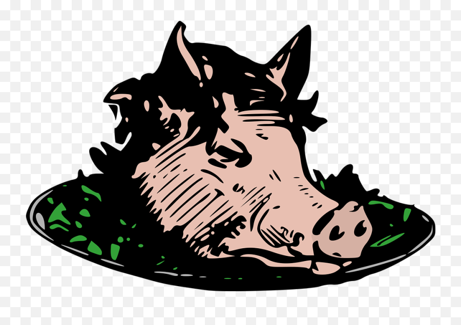 Free Pigs Head Pig Images - Pigs Head Clipart Emoji,Man Knife Pig Cow Emoji