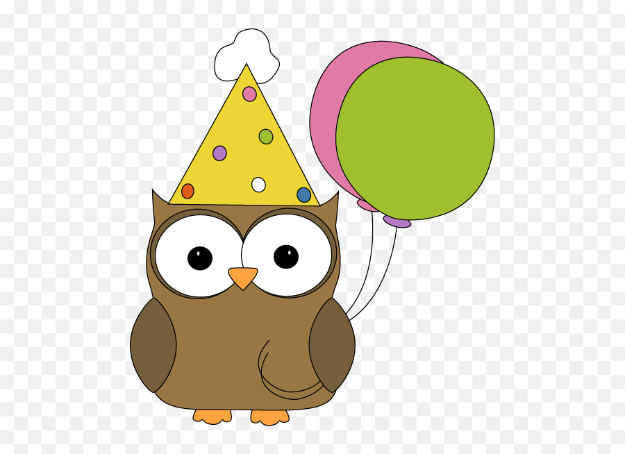 Happy Birthday Clipart Animal - Birthday Owl Clipart Emoji,Party Animal Emoji