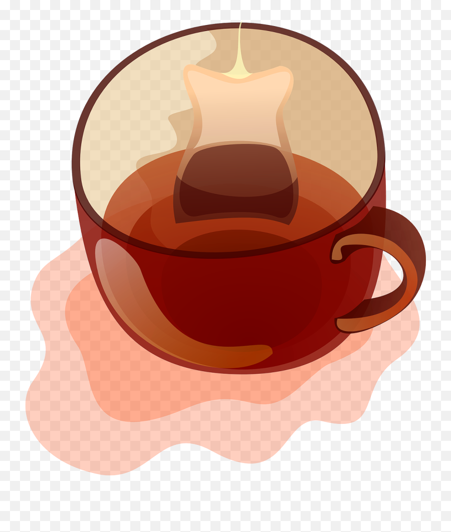 Tea Teabag Cup Empty Glass - Tea Clip Art Emoji,Tea Bag Emoji