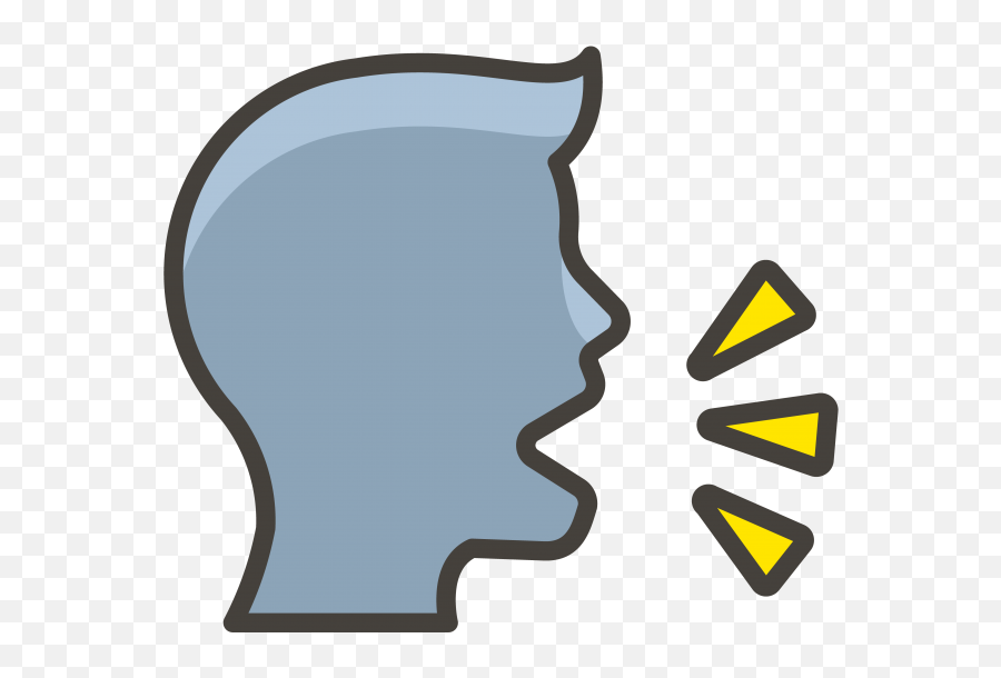 Speaking Head Emoji Clipart - Speaking Clip Art,Exploding Head Emoji
