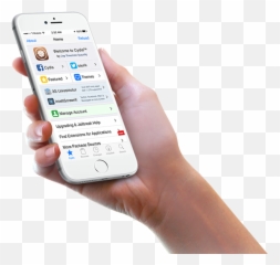 Cydia Cloud - Iphone Na Mao Png Emoji