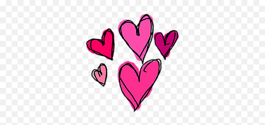 Tumblr Whatsapp Emoji Emoticon Cool - Heart,Pretty In Pink Emoji