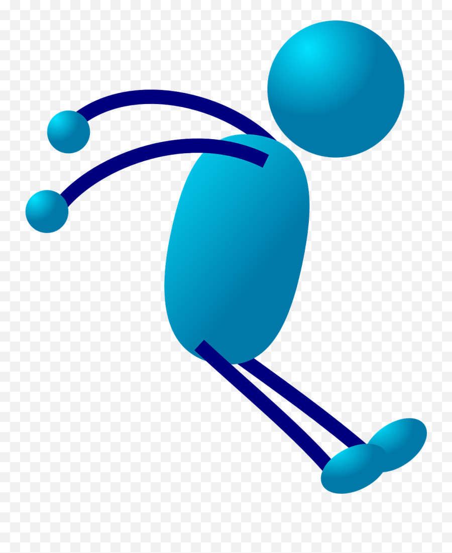 Pretty Blue Man Clipart Welding - Vector Stick Figure Man Emoji,Emoji Stick Man