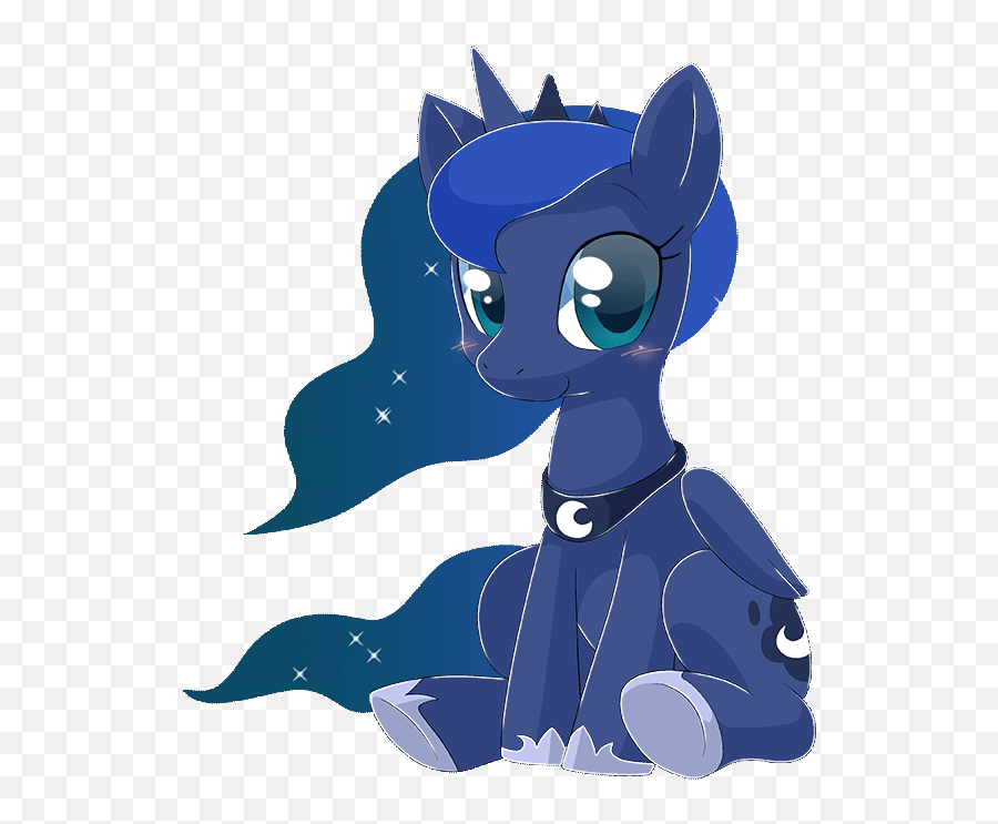 Mlp Cute Luna Gif Clipart - Transparent Princess Luna Gif Emoji,Skunk Emoji Android