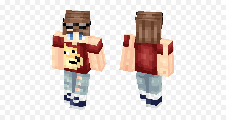 Download Male Doge Shirt Minecraft Skin For Free - Wood Emoji,Doge Emoji