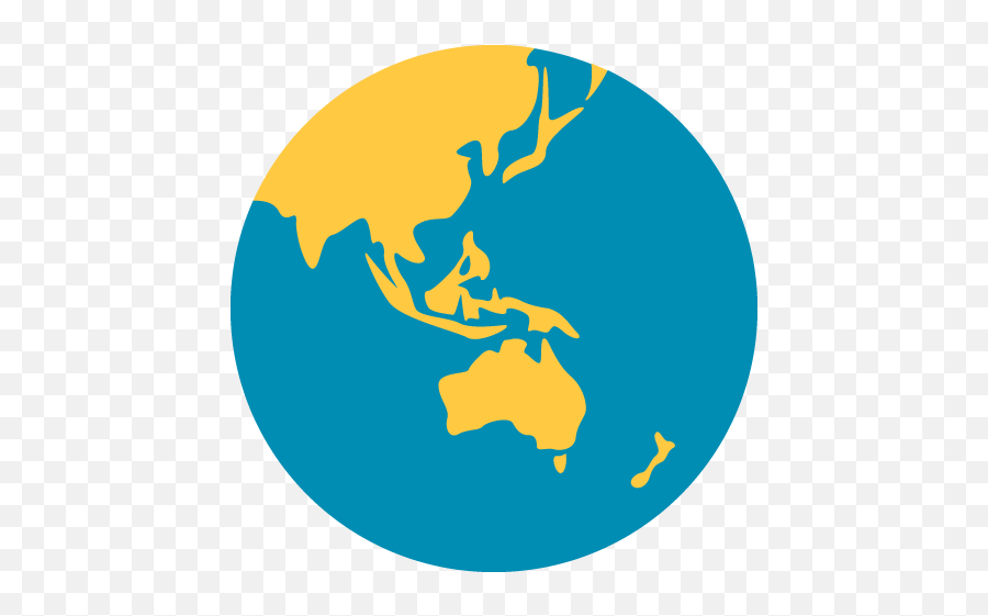 Earth Globe Asia - Globe Showing Australia Emoji,Earth Emoji