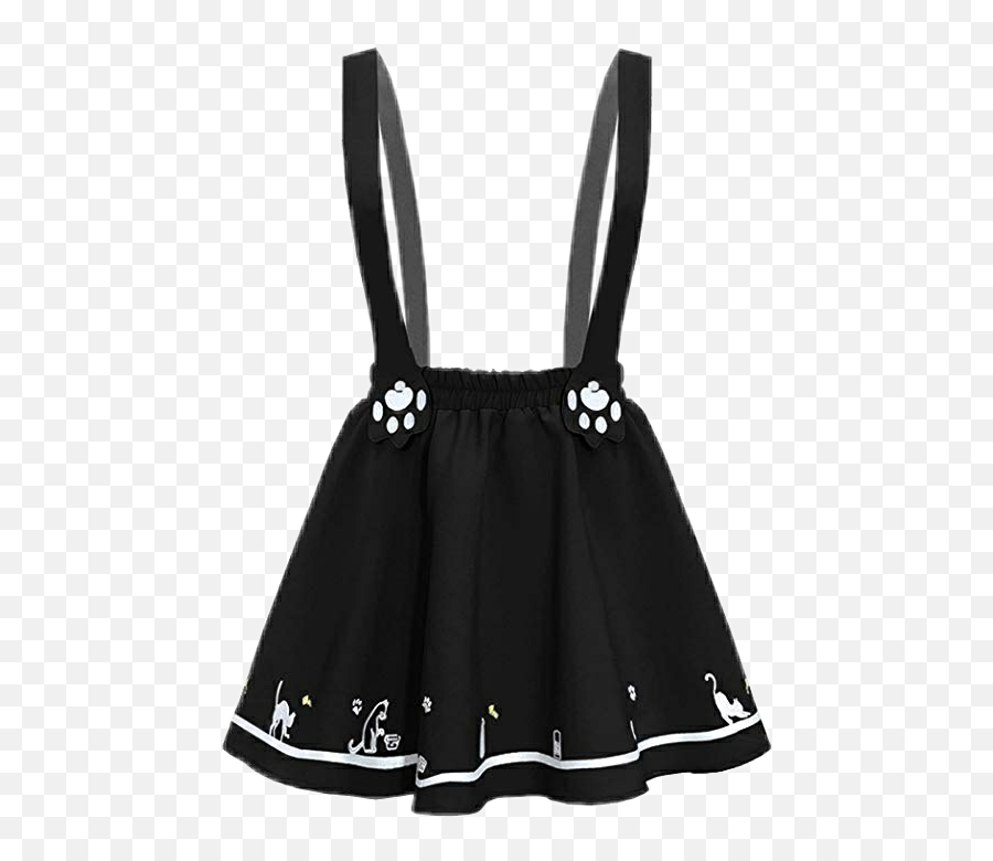 Skirt Lolitagoth Goth Dress Suspenders Skirts Black Nic - Cute Skirt Emoji,Emoji Skirt