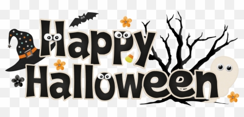Happy Halloween Text Png 1 - Halloween Clip Art Emoji,Halloween Emoji Text