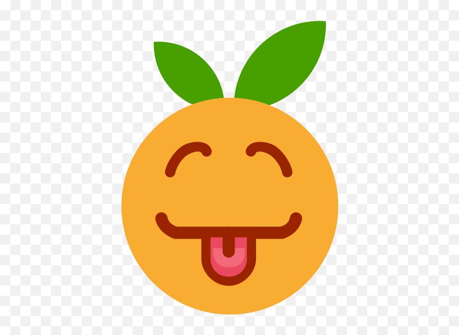 Laughing Orange - Clémentine Clipart Emoji,Emoji Wow