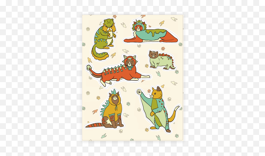 Cats Wearing Dinosaur Costumes Sticker - Cats Wearing Dinosaur Costumes Emoji,Pterodactyl Emoji