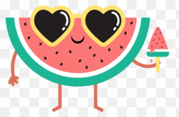 Watermelon Peep Clipart - Cute Cartoon Png Emoji