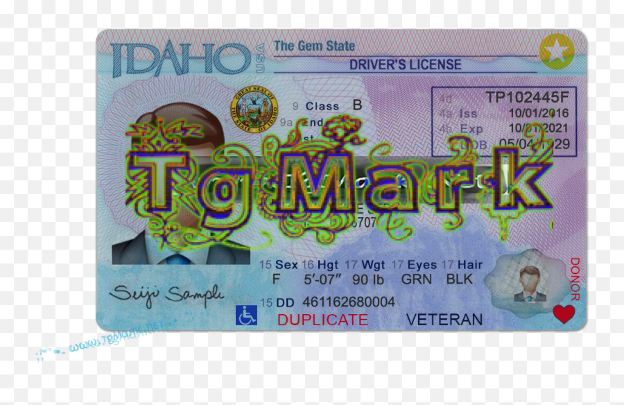 Idaho Drivers License Template Psd Photoshop - Flag And Seal Of Idaho Emoji,Verified Blue Tick Emoji
