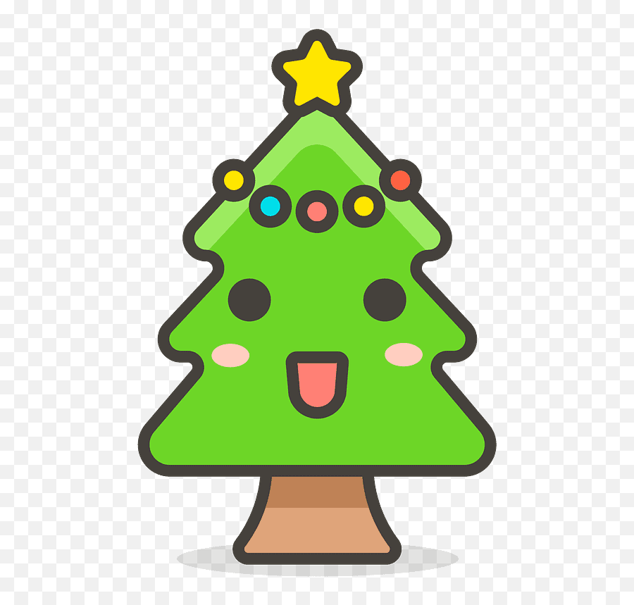Christmas Tree Emoji Clipart - Emoji Arbol De Navidad,Christmas Emojis