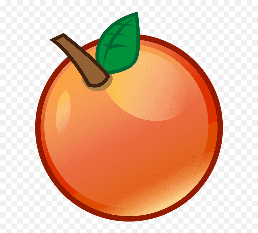 Tangerine Emoji Clipart - Emoji,Peach Emoji Png