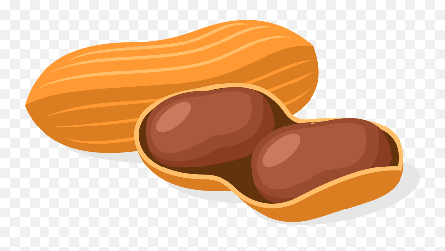 Peanut Clipart - Transparent Peanut Vector Png Emoji,Peanut Emoji