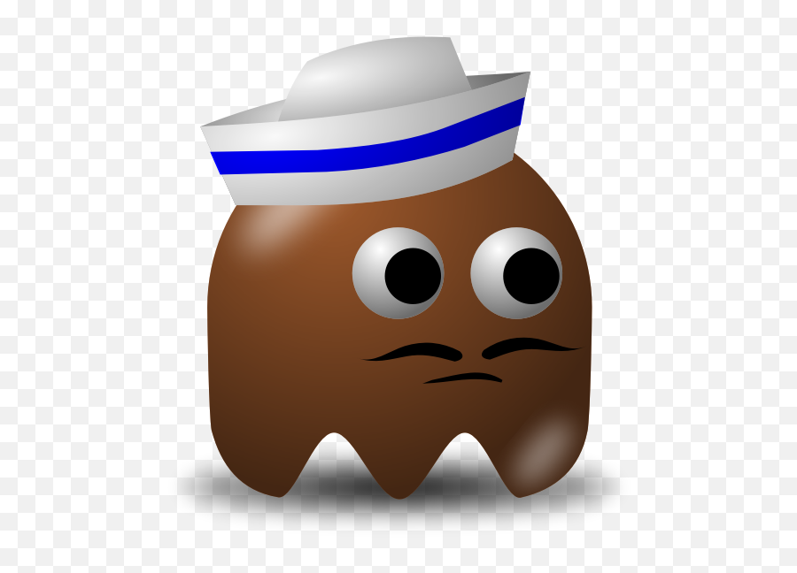 Sailor - Brown Pac Man Ghost Emoji,Facebook Emoticon Meanings