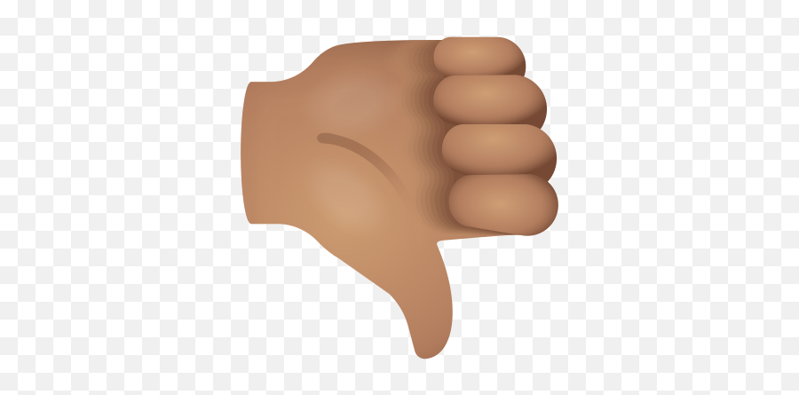 Thumbs Down Medium Skin Tone Icon - Fist Emoji,Raising Hands Emoji