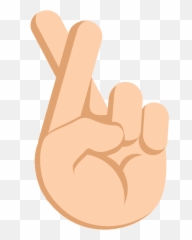 Crossed Fingers Emoji Clipart -