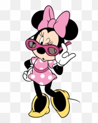 Pin - Pink Minnie Mouse With Glasses Emoji