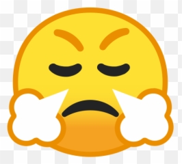 Face With Steam From Nose Emoji - Svg,Nose Emoji