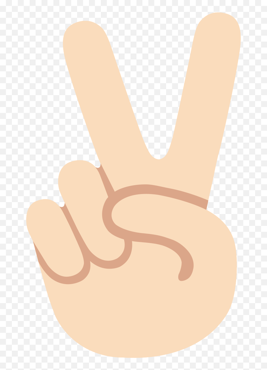 Emoji U270c 1f3fb V Png Emoji,Victory Sign Emoji free transparent