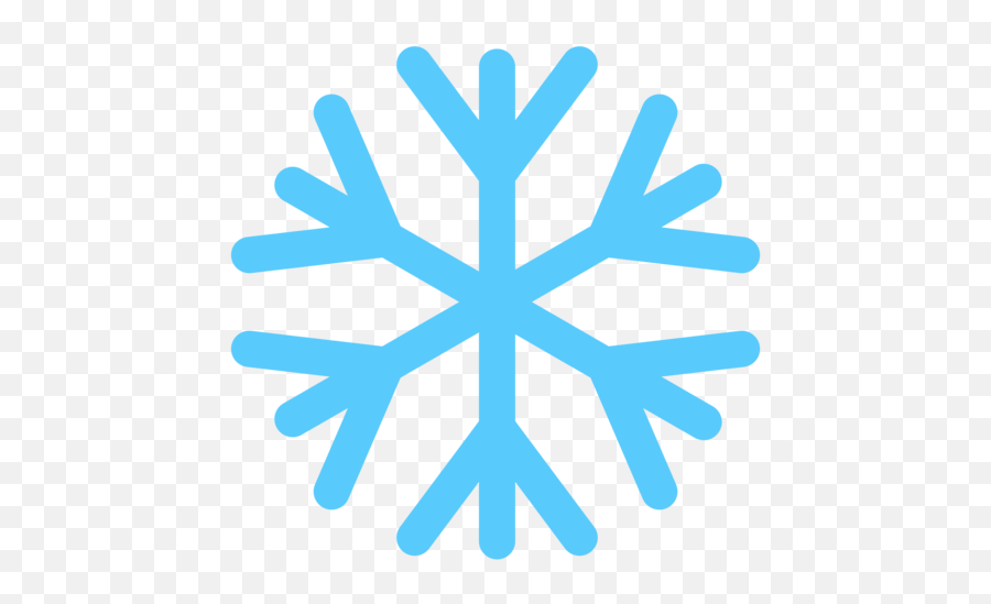 Snowflake Emoji - Snow Icon Png,Snowflake Emoji