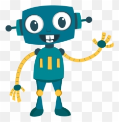 Happy Robot - Cute Clip Art Emoji