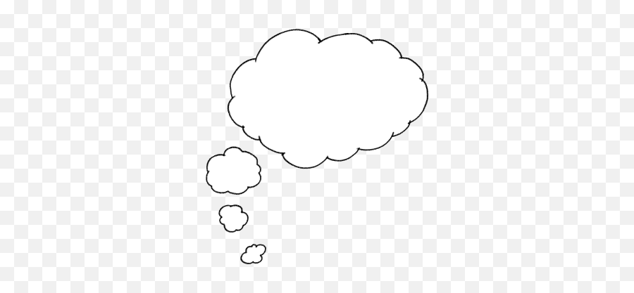 Thought Bubble Think Comic Blank Speech Bubble Pictures - Thinking Bubble Icon White Emoji,Thought Bubble Emoji