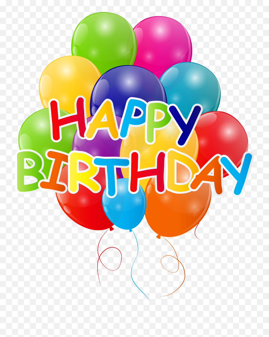 13957 Happy Birthday Free Clipart - Balloon Emoji,Happy Birthday Emojis