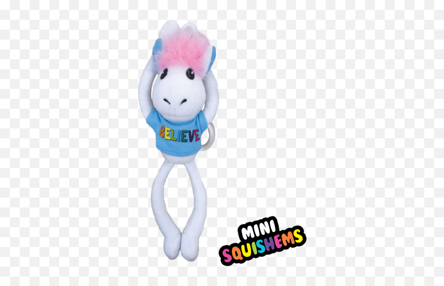 Unicorn Believe Hangin Buddy Squishem - Bff Heart Emoji,100 Emoji