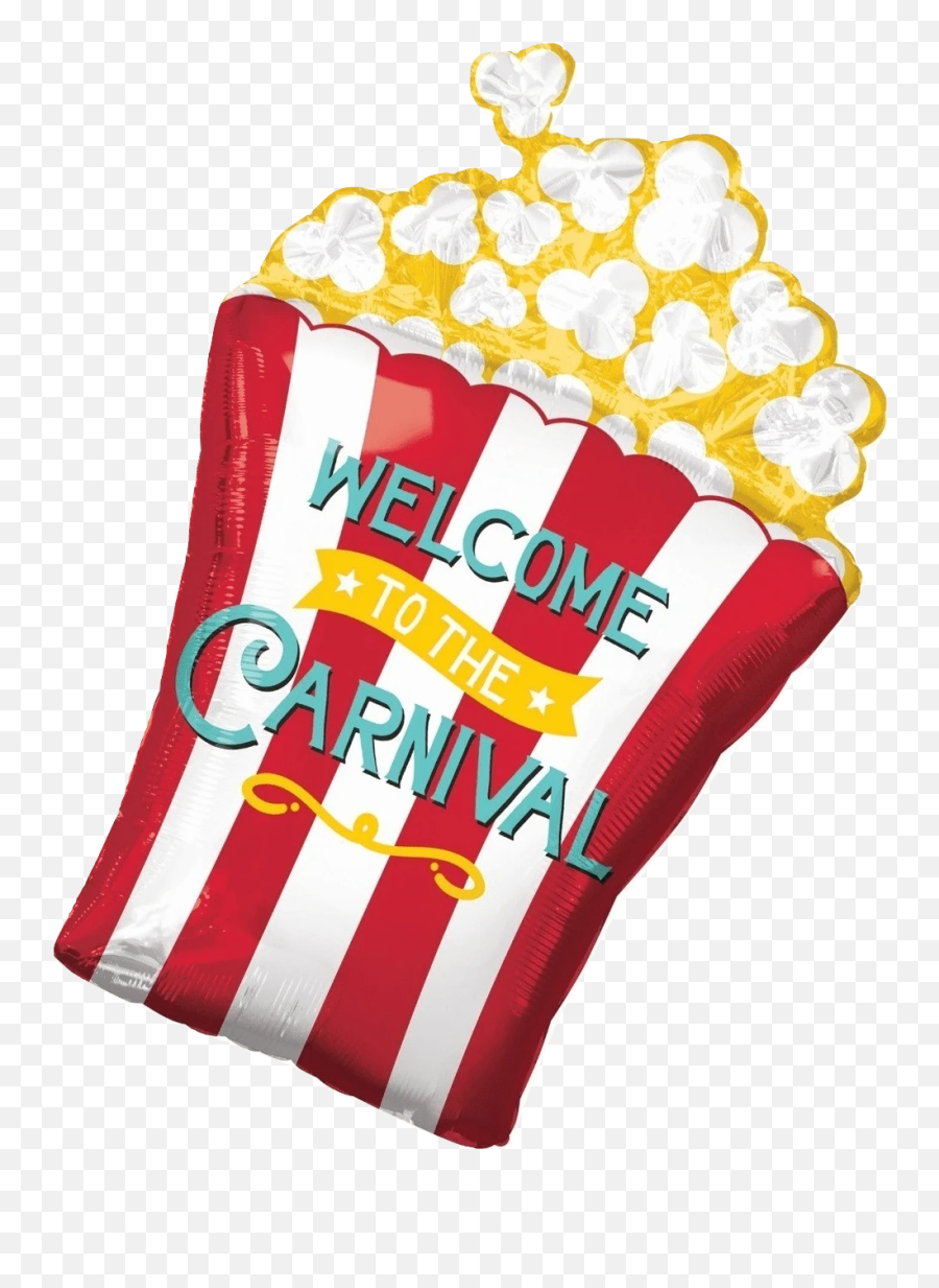 Carnival Popcorn Balloon - Carnival Balloons Emoji,Popcorn Emoji Facebook