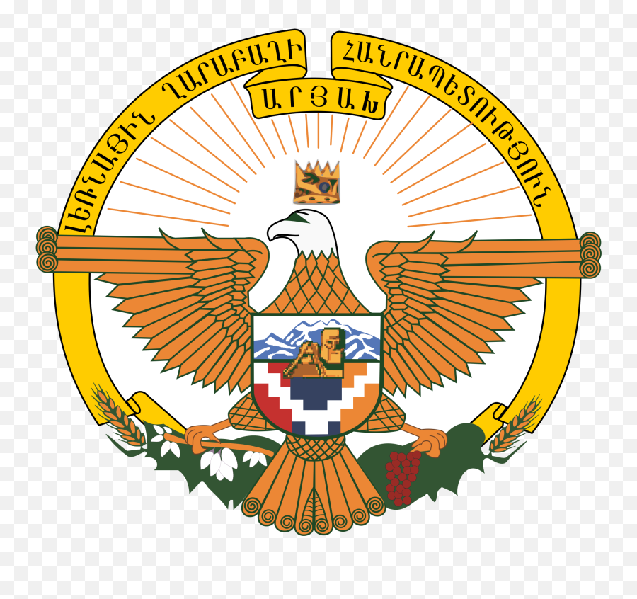 Coat Of Arms Of The Republic Of Artsakh - Artsakh Coat Of Arms Emoji,Albanian Eagle Emoji