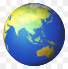 Asian Australian Australien World Emoji Earth Blue Land - Emoji,Earth Emoji