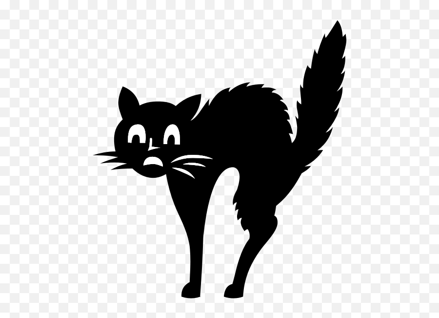 Scared Cat Free Svg - Scared Halloween Cat Emoji,Kitty Emoticon