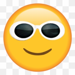 Sunglasses Glasses Emoji Ftestickers Clout Cloutgoggles - Emoji With Clout Goggles,Sunglasses Emoji