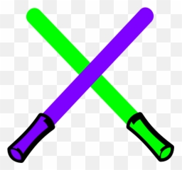 Purple Lightsaber Clipart - Green And Emoji